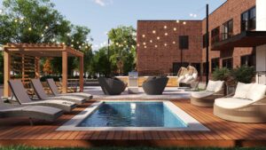 The Laurel | Luxury Condominiums​ Great Barrington, MA -01230 Pool-View-_02