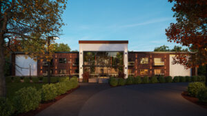 The-Laurel-Luxury-Condominiums-in-Great-Barrington,-MA-01230-livingroom Front-Exterior-Night-1