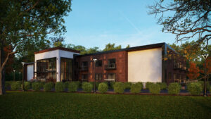 The-Laurel-Luxury-Condominiums-in-Great-Barrington,-MA-01230-livingroom Front-Exterior-Night-2